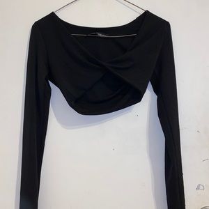 Long sleeve crop top